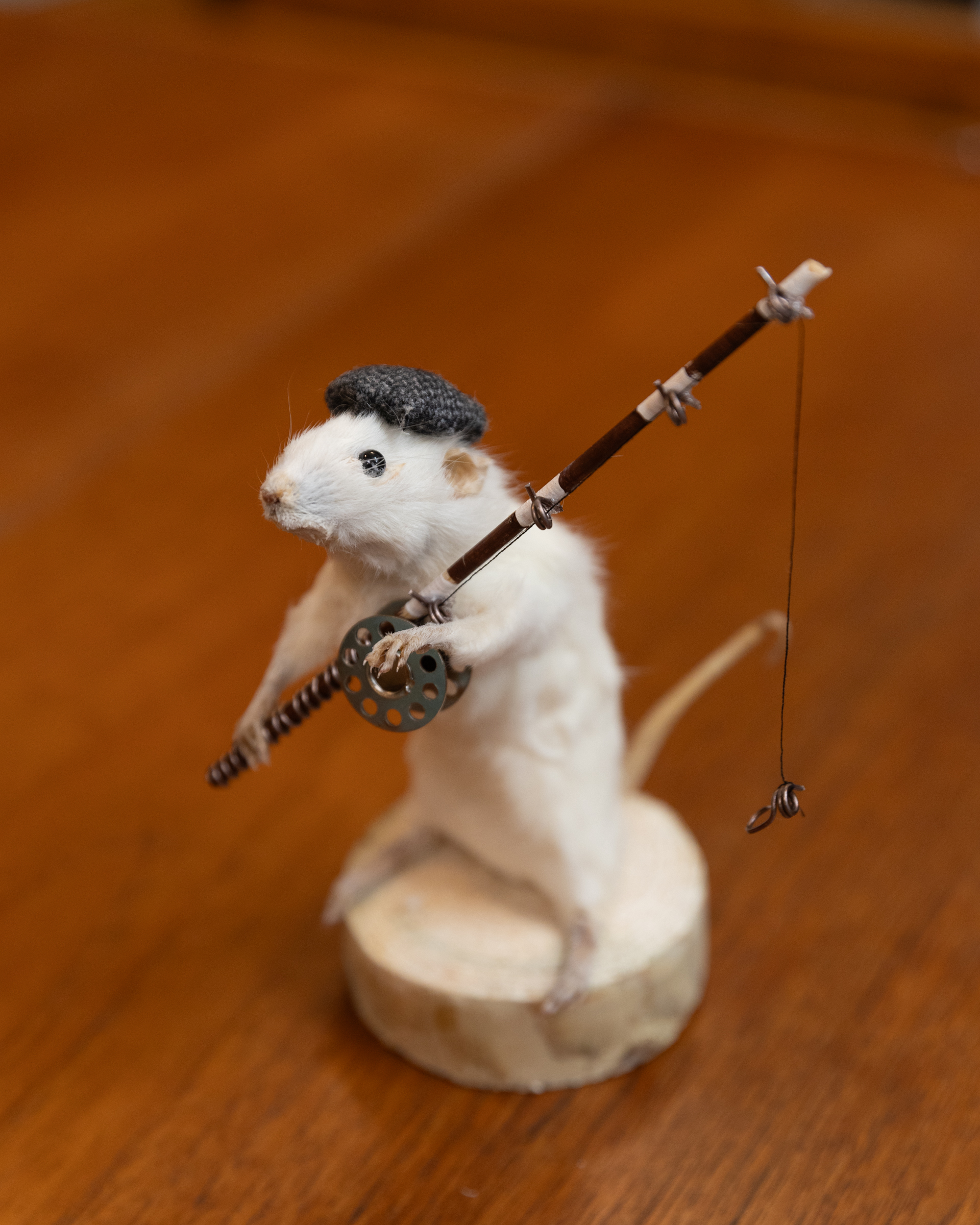 Taxidermy Mouse Fisherman