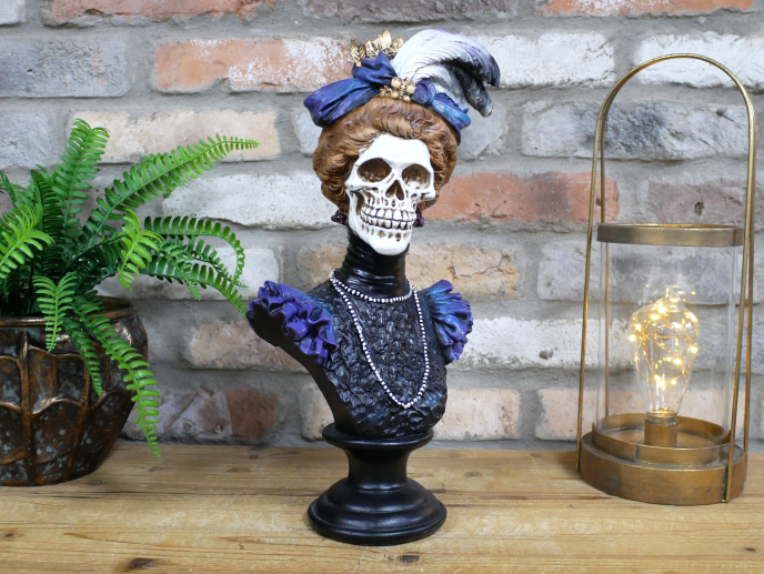 Victorian Skeleton Lady Bust