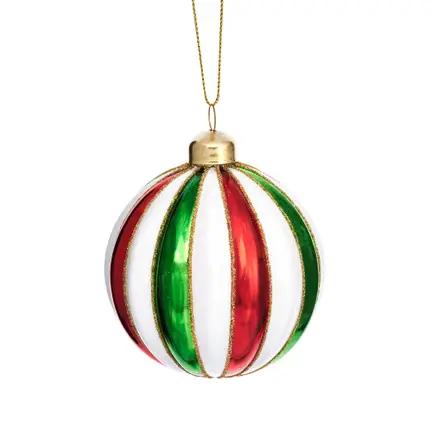 Traditional Striped Bauble