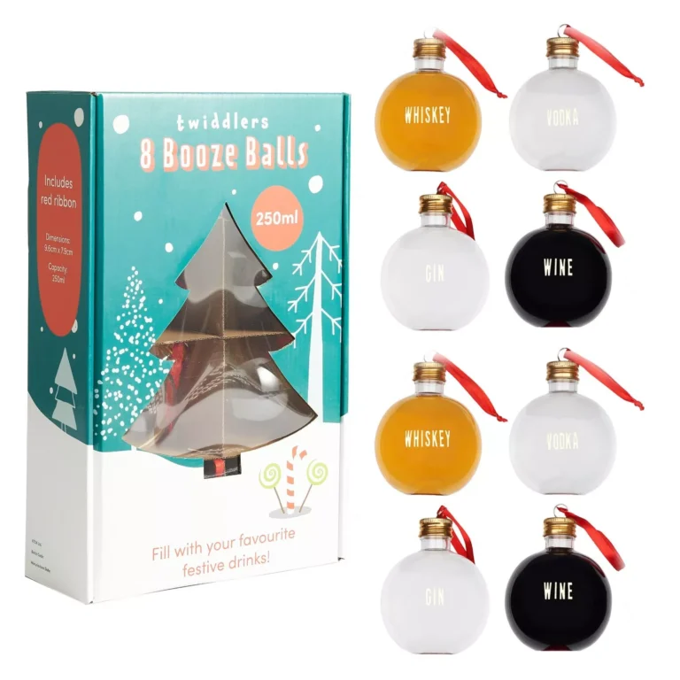8 Booze Balls - Christmas Baubles