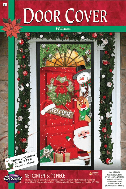 Christmas Decorative Door Cover