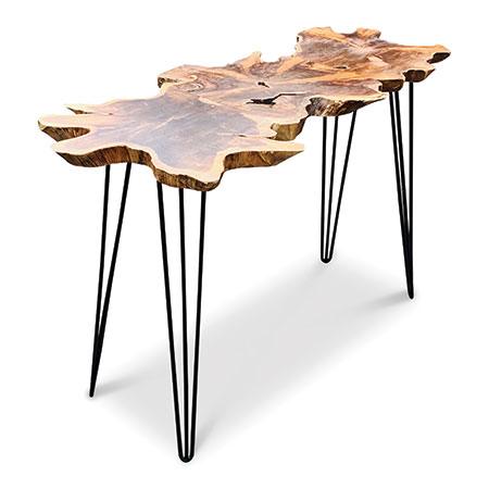 Naturale Root Industrial Console Table