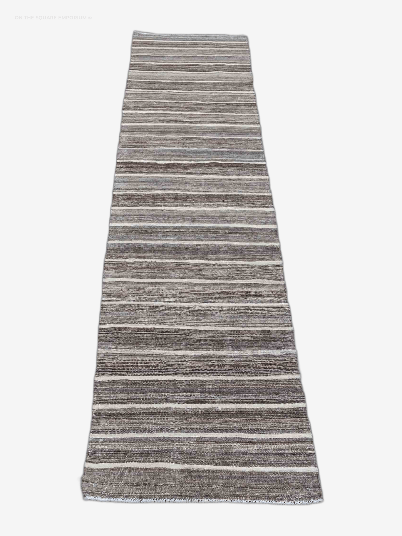 N53 Vintage-Style Hazara Kilim Rug