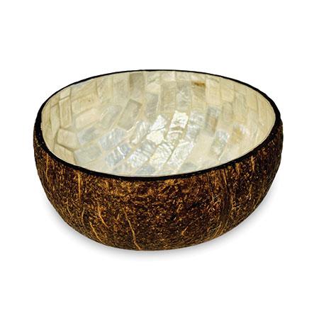 Naturale Coconut Bowl with Pearl Inlay
