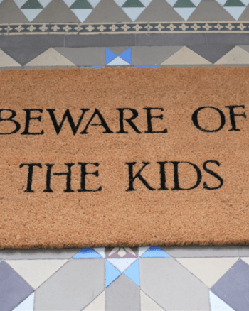 Beware of the Kids Doormat