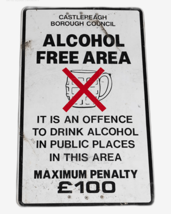 Street Sign – Alcohol Free Area