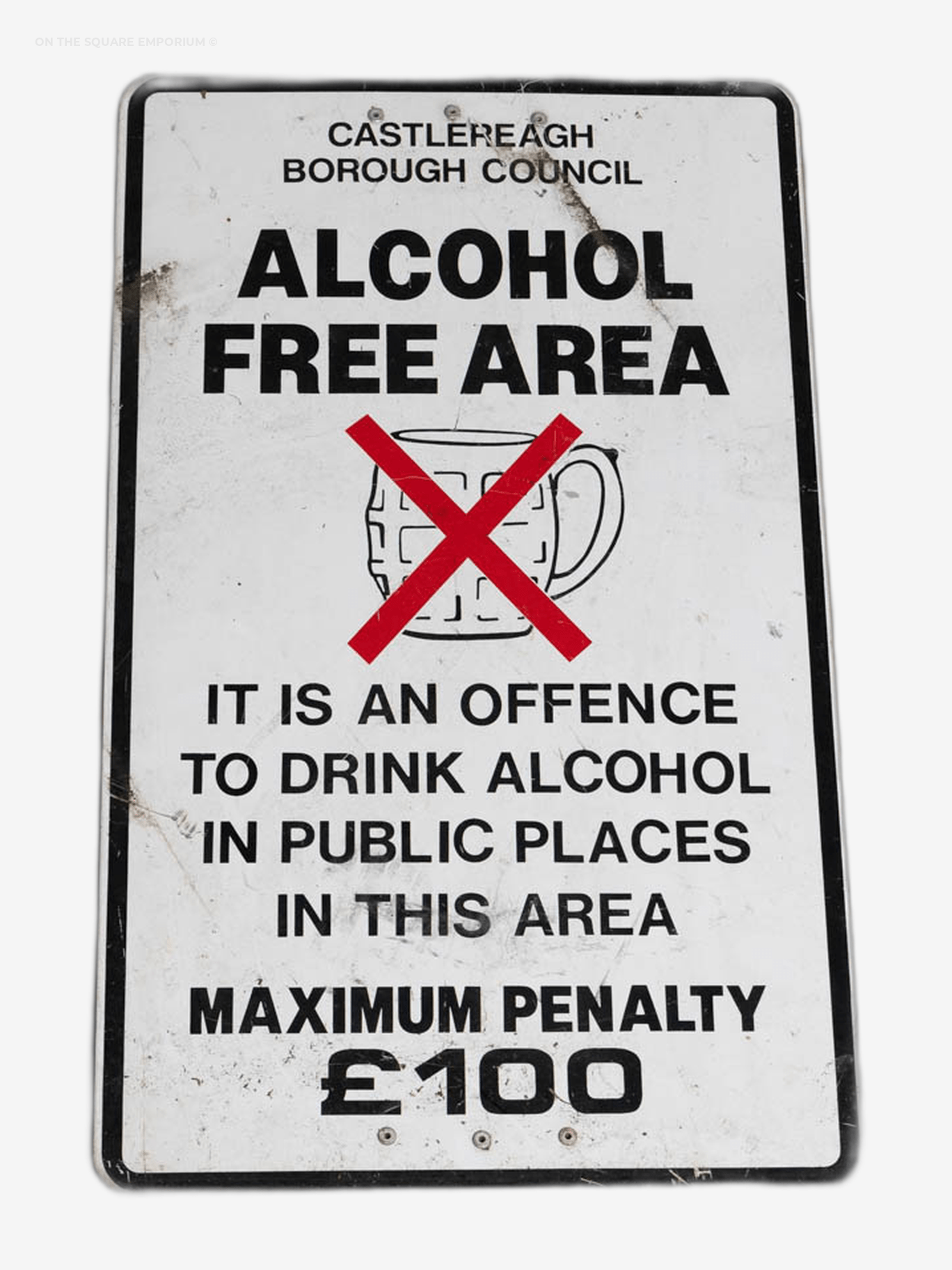 Street Sign – Alcohol Free Area
