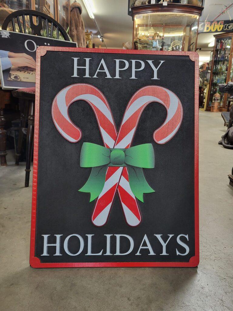 'Happy Holidays' Christmas Sign
