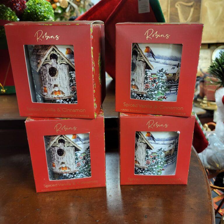 Spiced Vanilla & Cinnamon Robin Candle