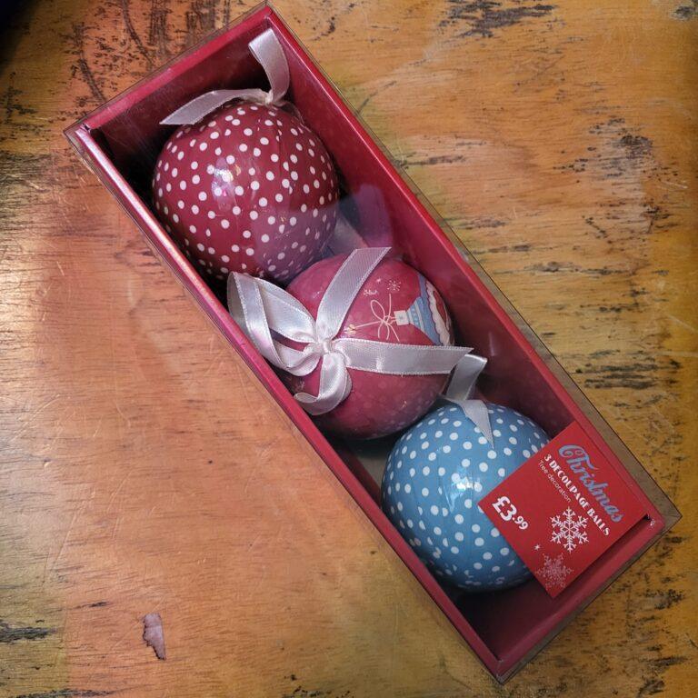 Decoupage Baubles