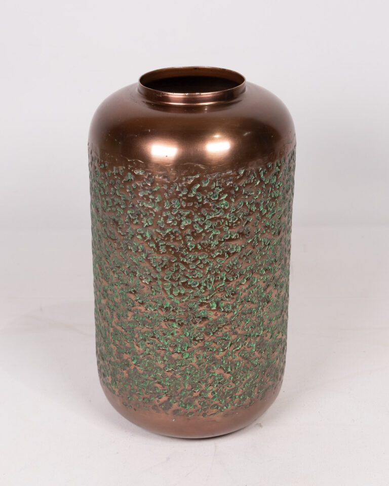 Large Copper-effect Textured Vase