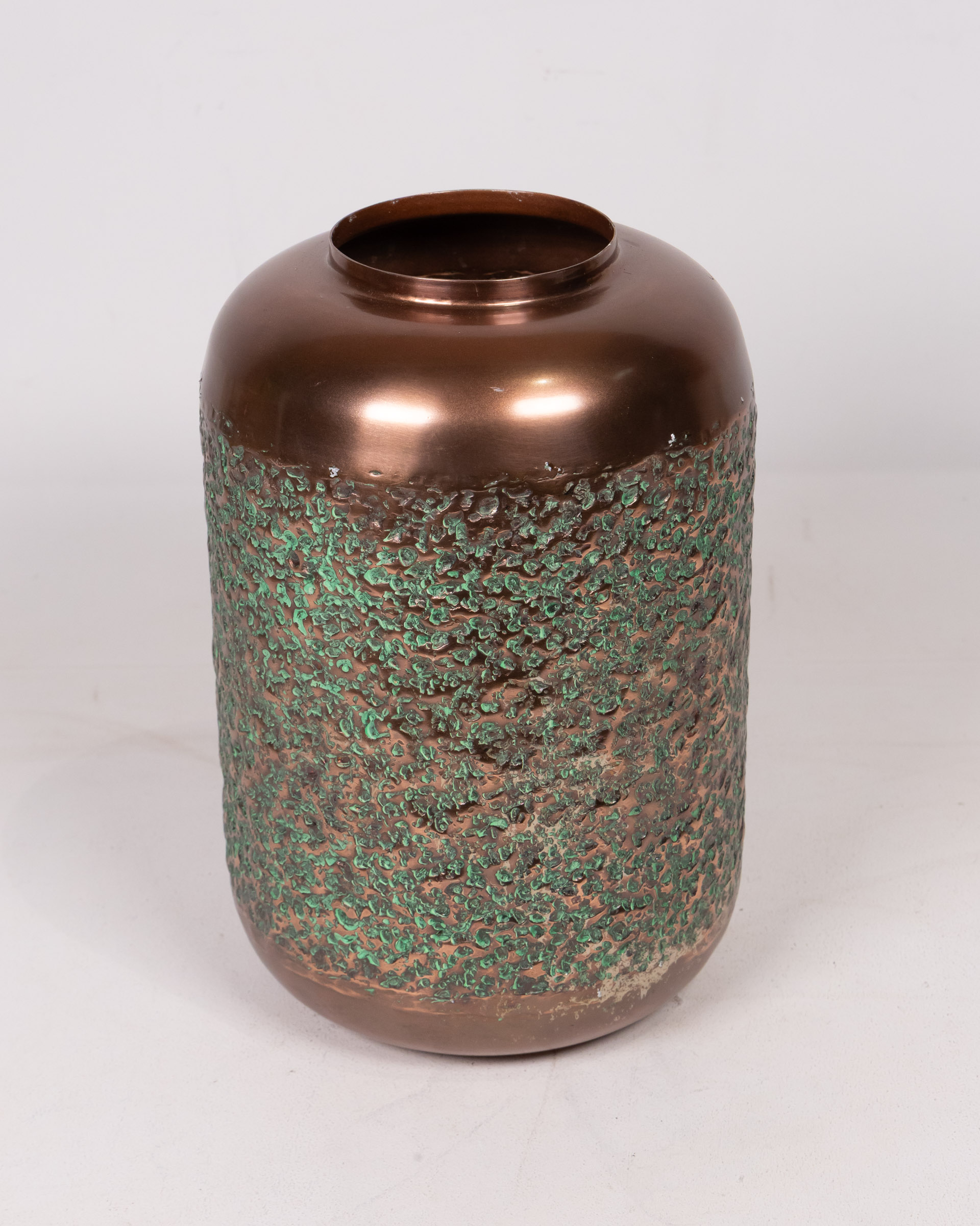 Medium Copper-effect Textured Vase