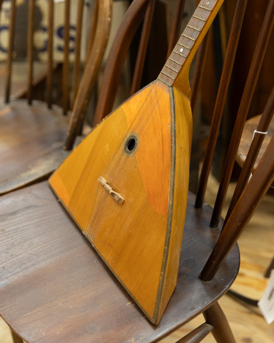 Vintage Russian Balalaika Folk Instrument