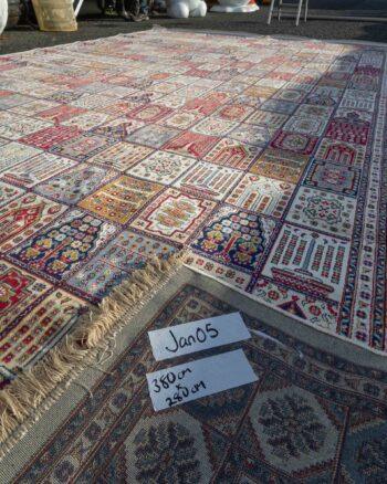 JAN05 Ivory Cashmere Panel Design Carpet