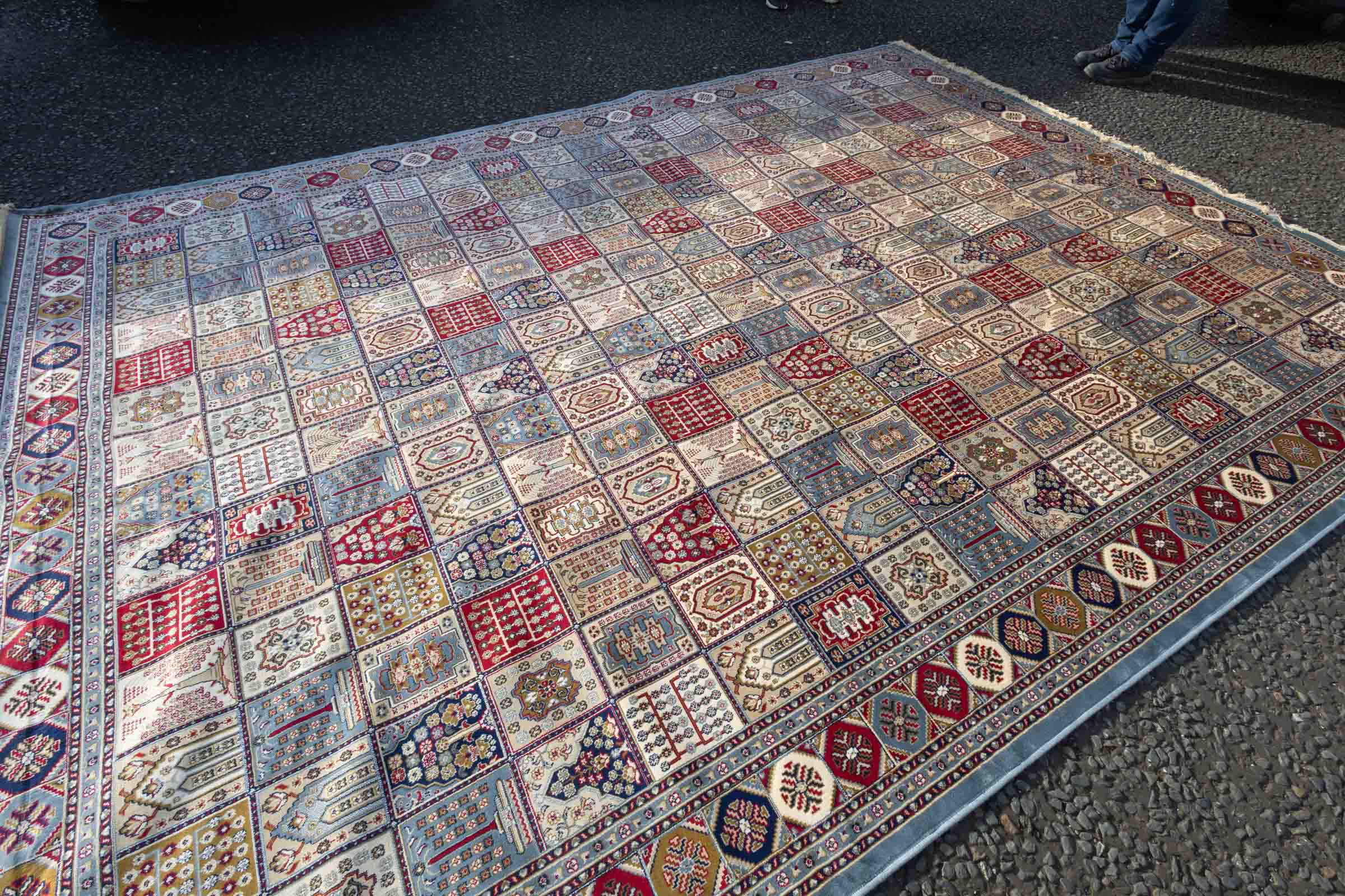 JAN06 Duck Egg Blue Cashmere Panel Carpet