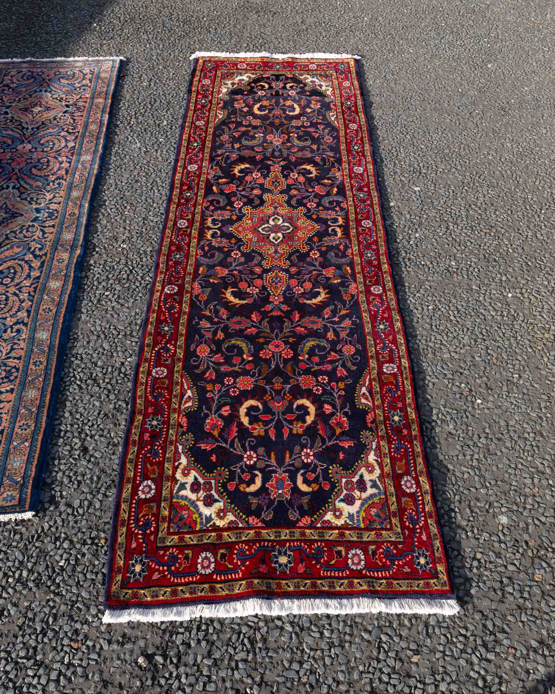 JAN02 Blue Full Pile Persian Runner