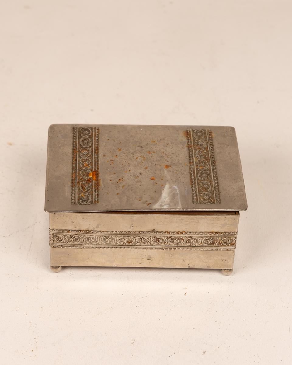Vintage Metal Trinket Box
