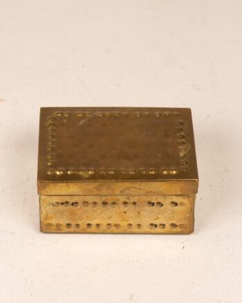 Vintage Brass Trinket Box