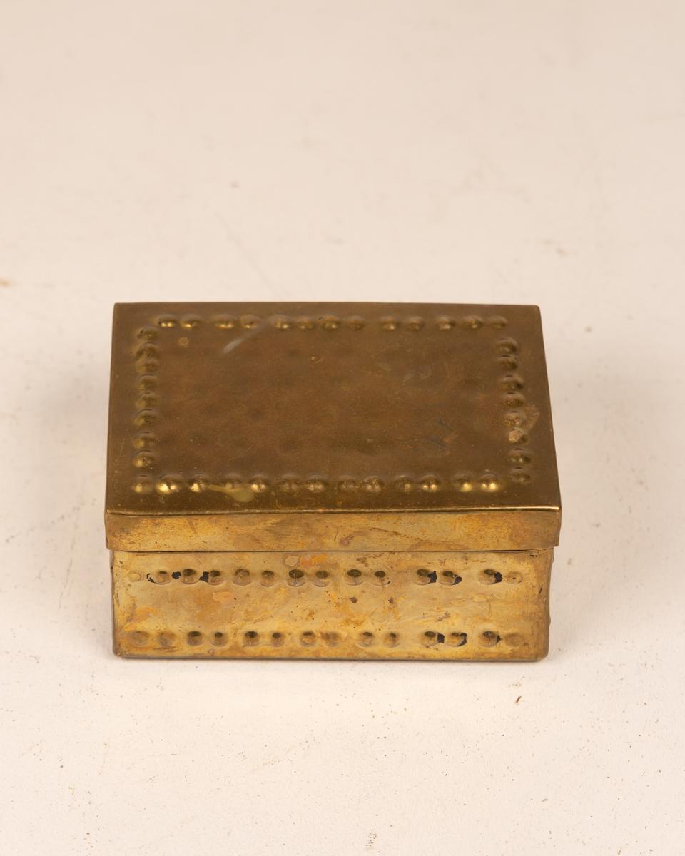 Vintage Brass Trinket Box