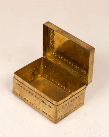 Vintage Brass Trinket Box