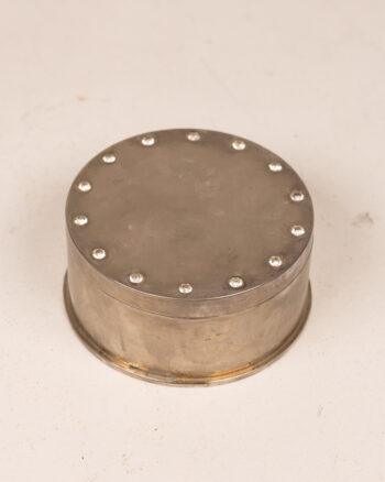 Vintage Metal Box with Diamonté Detailing