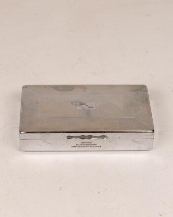 Vintage Silver-Plated Anniversary Box