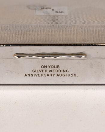 Vintage Silver-Plated Anniversary Box