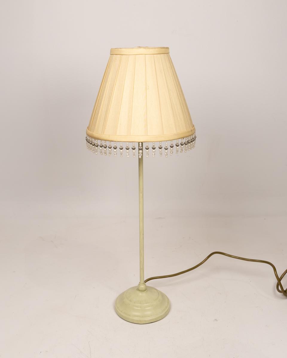 Vintage Table Lamp with Beaded Shade