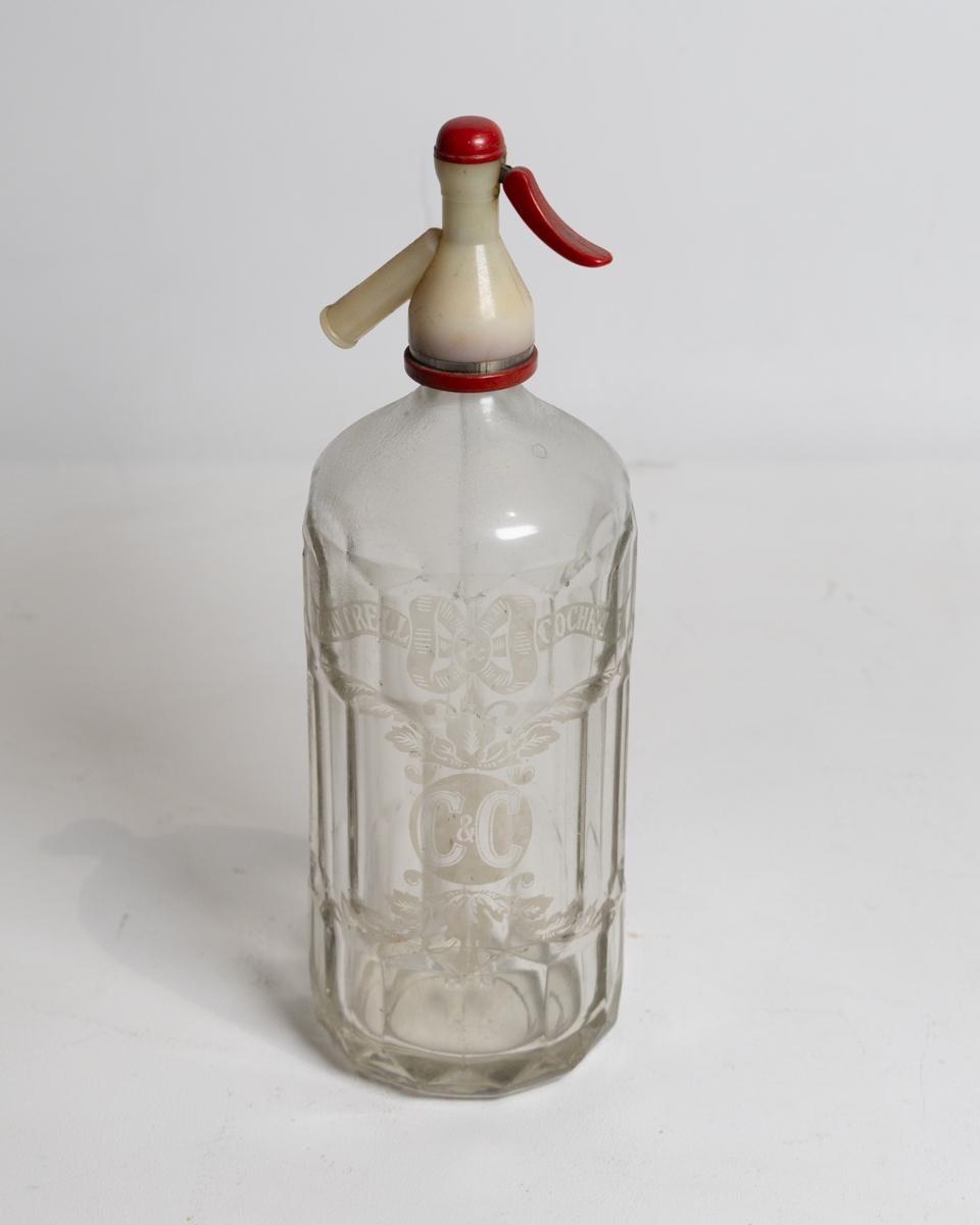 Vintage C&C Glass Seltzer Bottle