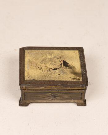 Vintage Brass Jewelry Box