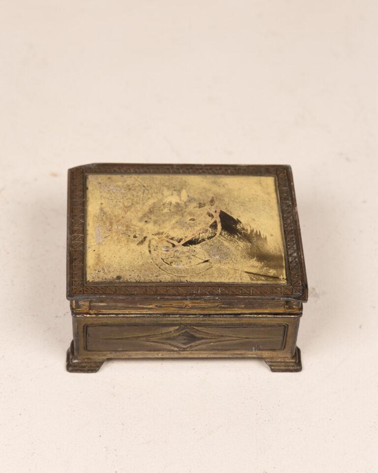 Vintage Brass Jewelry Box