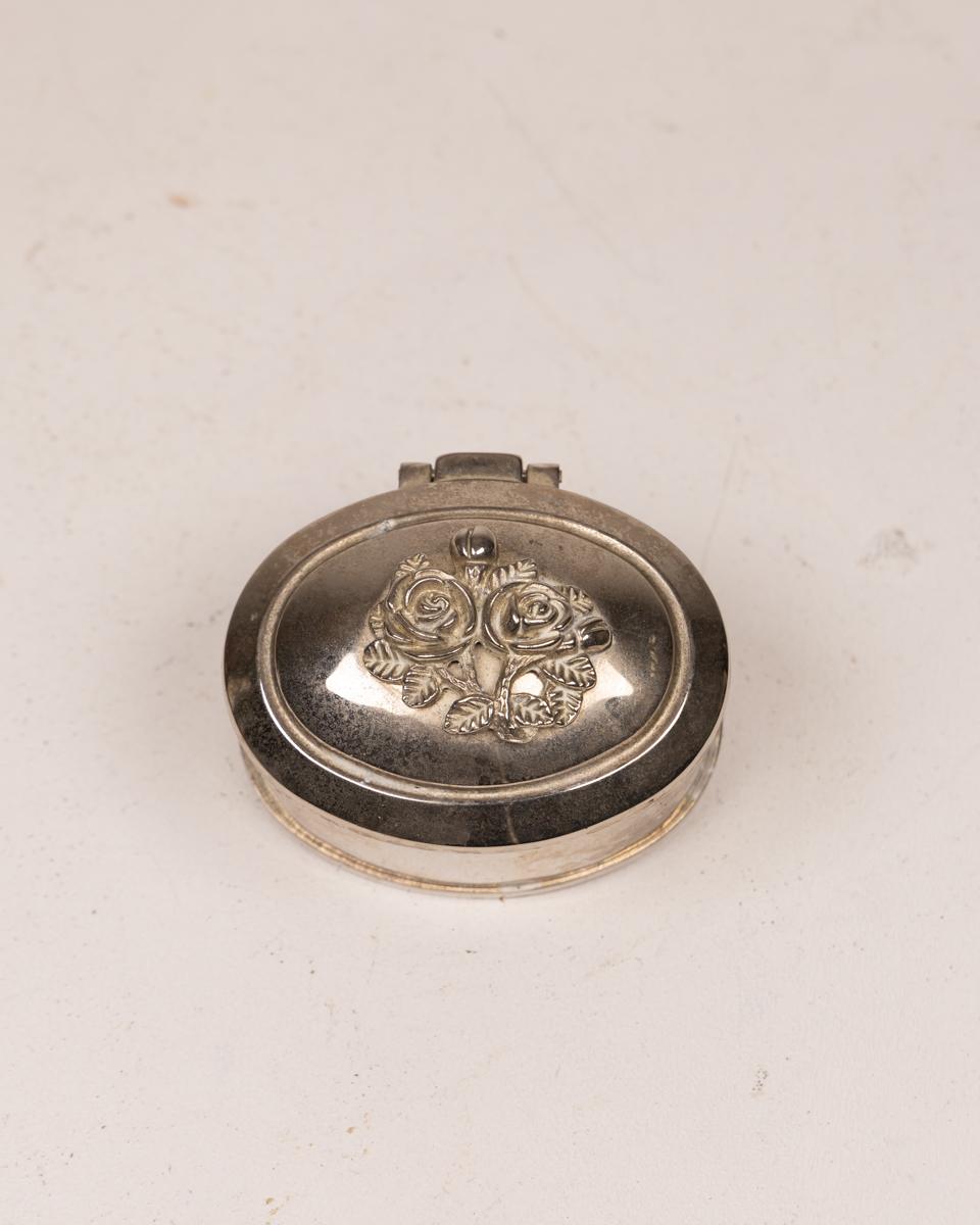 Vintage Decorative Metal Trinket Box