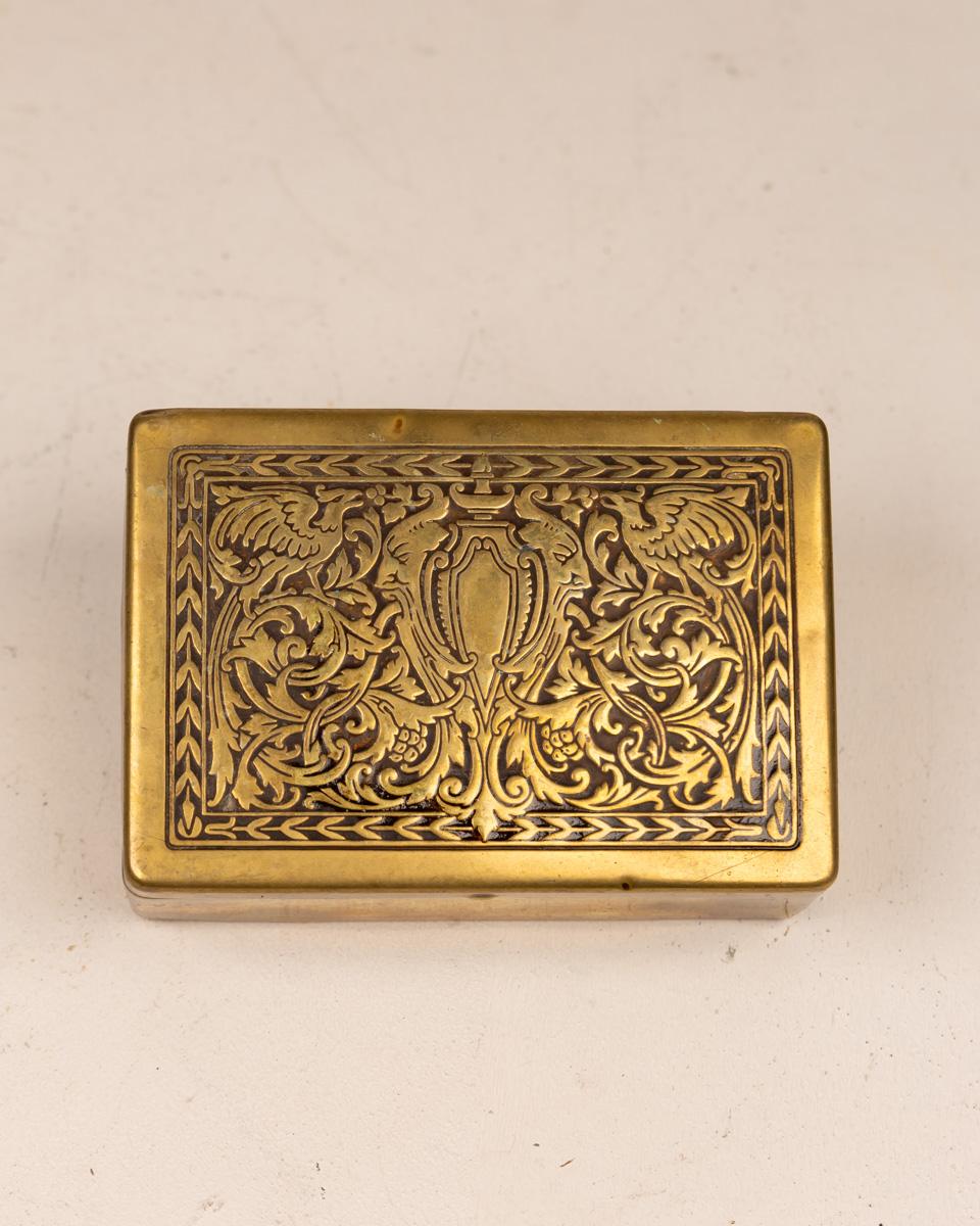 Vintage Brass Decorative Box