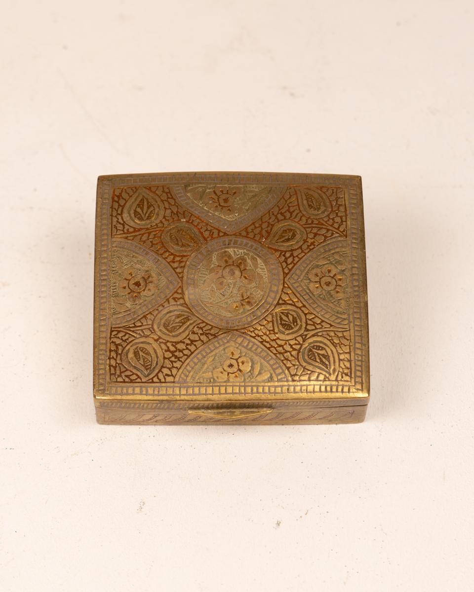 Vintage Brass Decorative Box