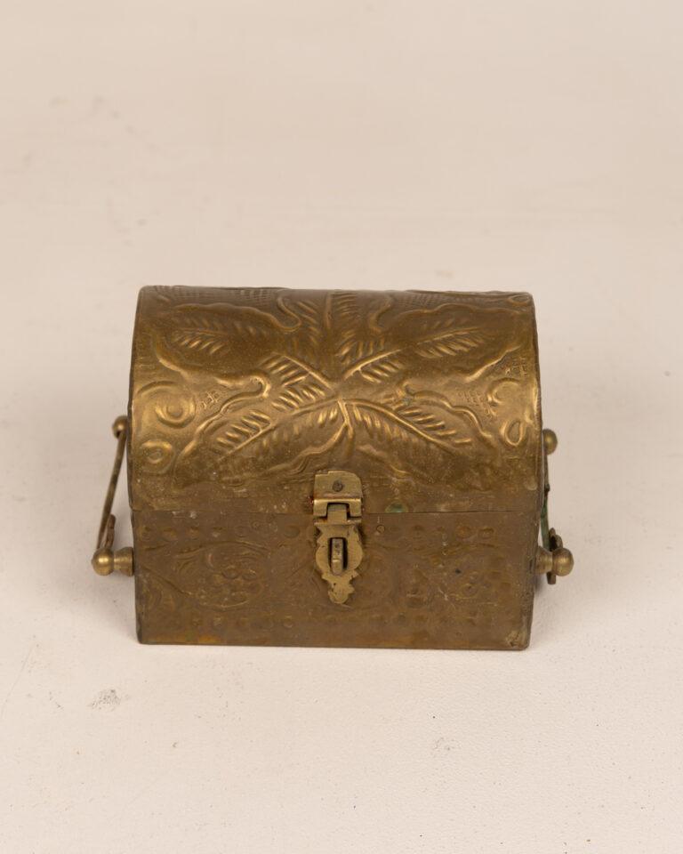 Vintage Brass Trinket Box