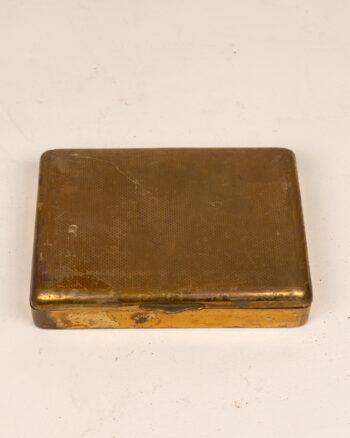 Vintage Brass Cigar Box