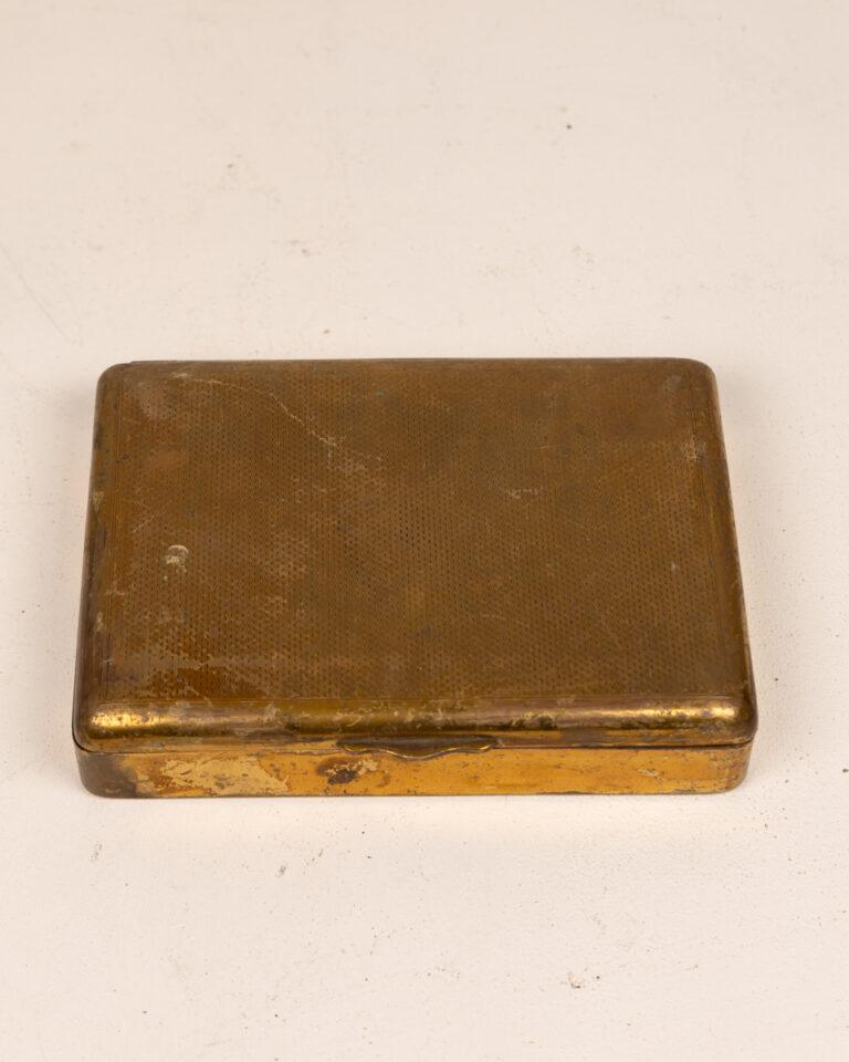 Vintage Brass Cigar Box