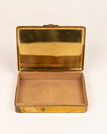 Vintage Brass Cigar Box