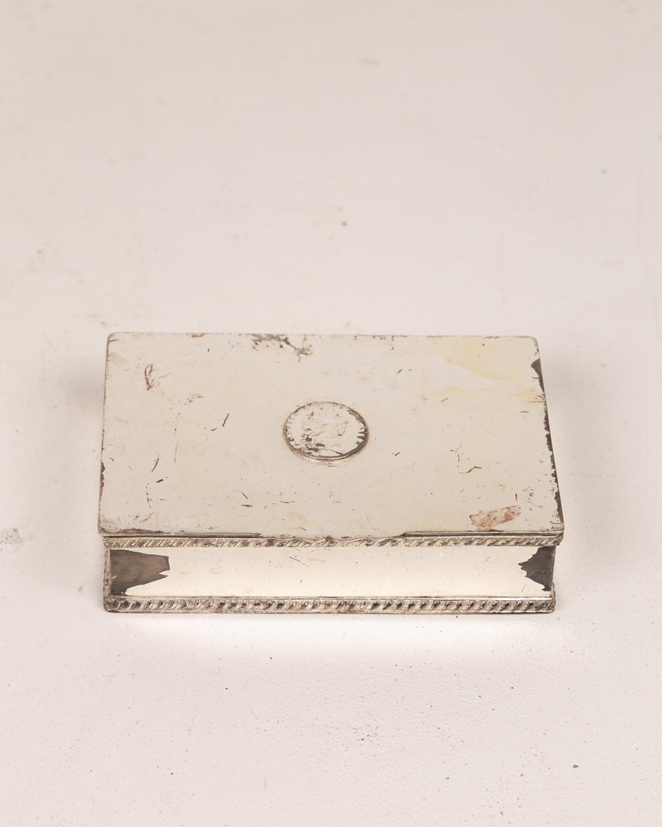Vintage Silver-Plated Trinket Box