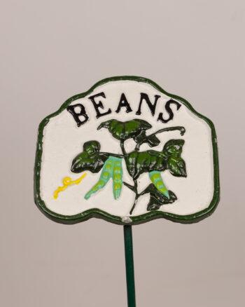 Cast Iron Beans Sign [2204]