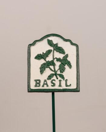 Cast Iron Basil Sign [3494]