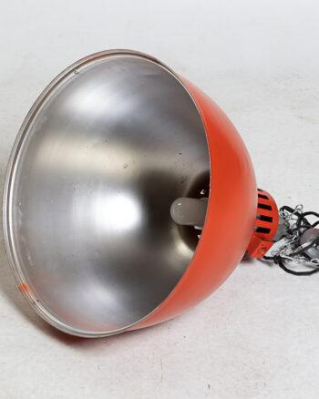 Red Industrial Ceiling Light