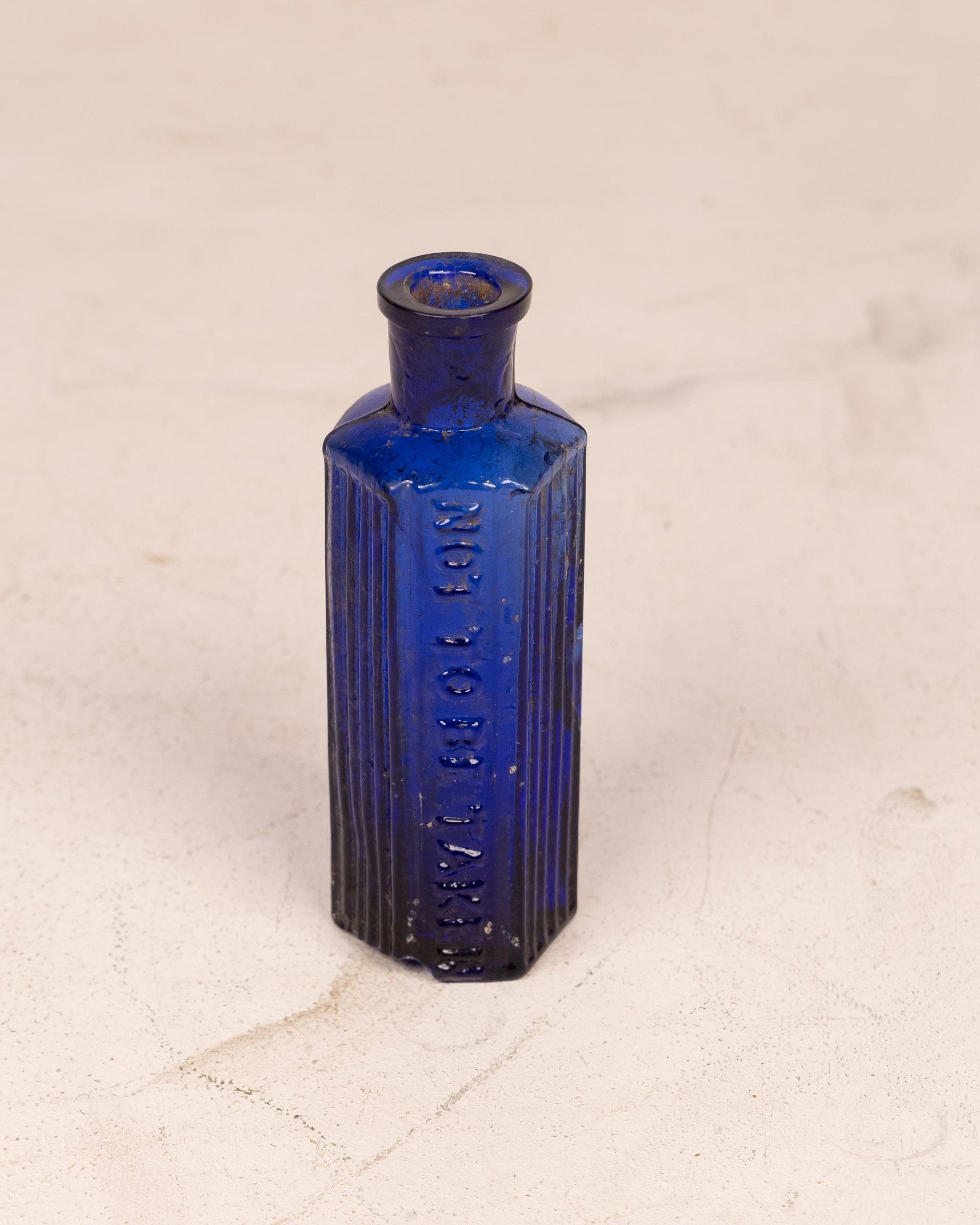 Antique Blue Glass ‘Not To Be Taken’ Poison Bottle