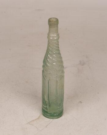 Vintage Aqua Glass Swirl Bottle