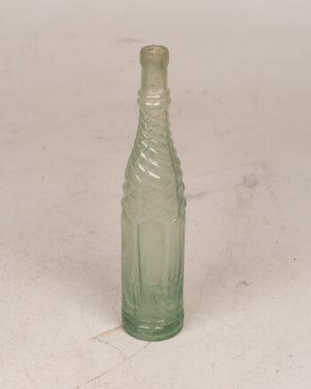 Vintage Aqua Glass Swirl Bottle