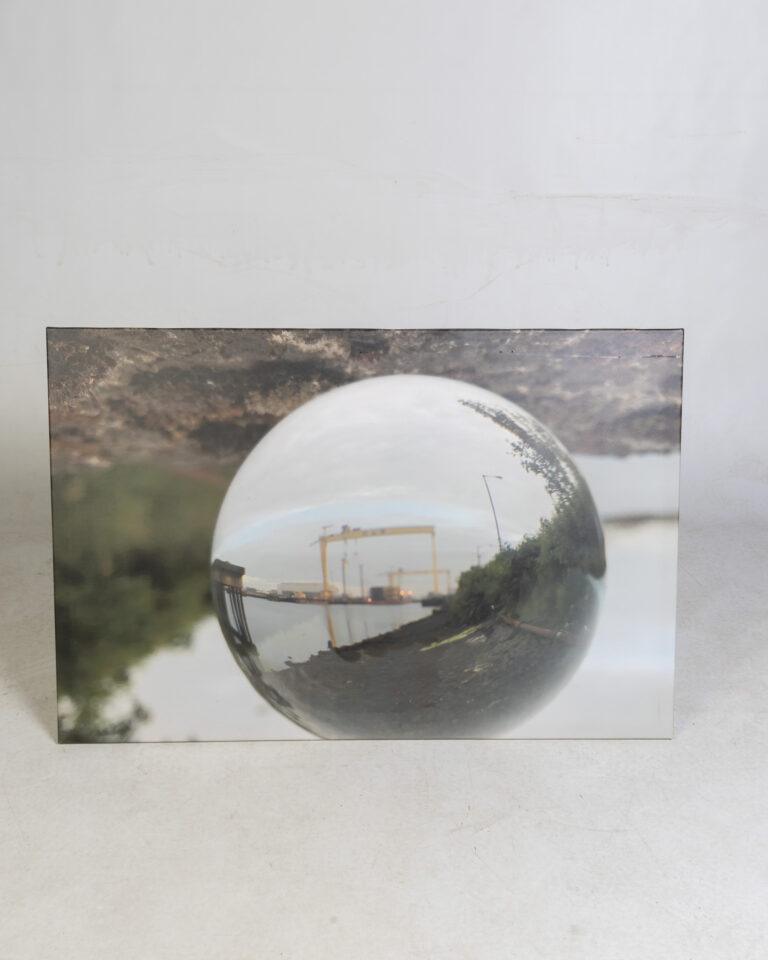 Belfast Lough Lensball Canvas - Titanic Cranes