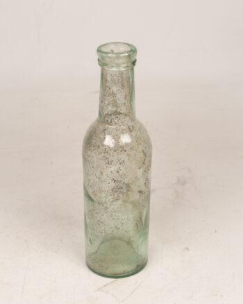 Large Vintage Aqua Glass Bottle