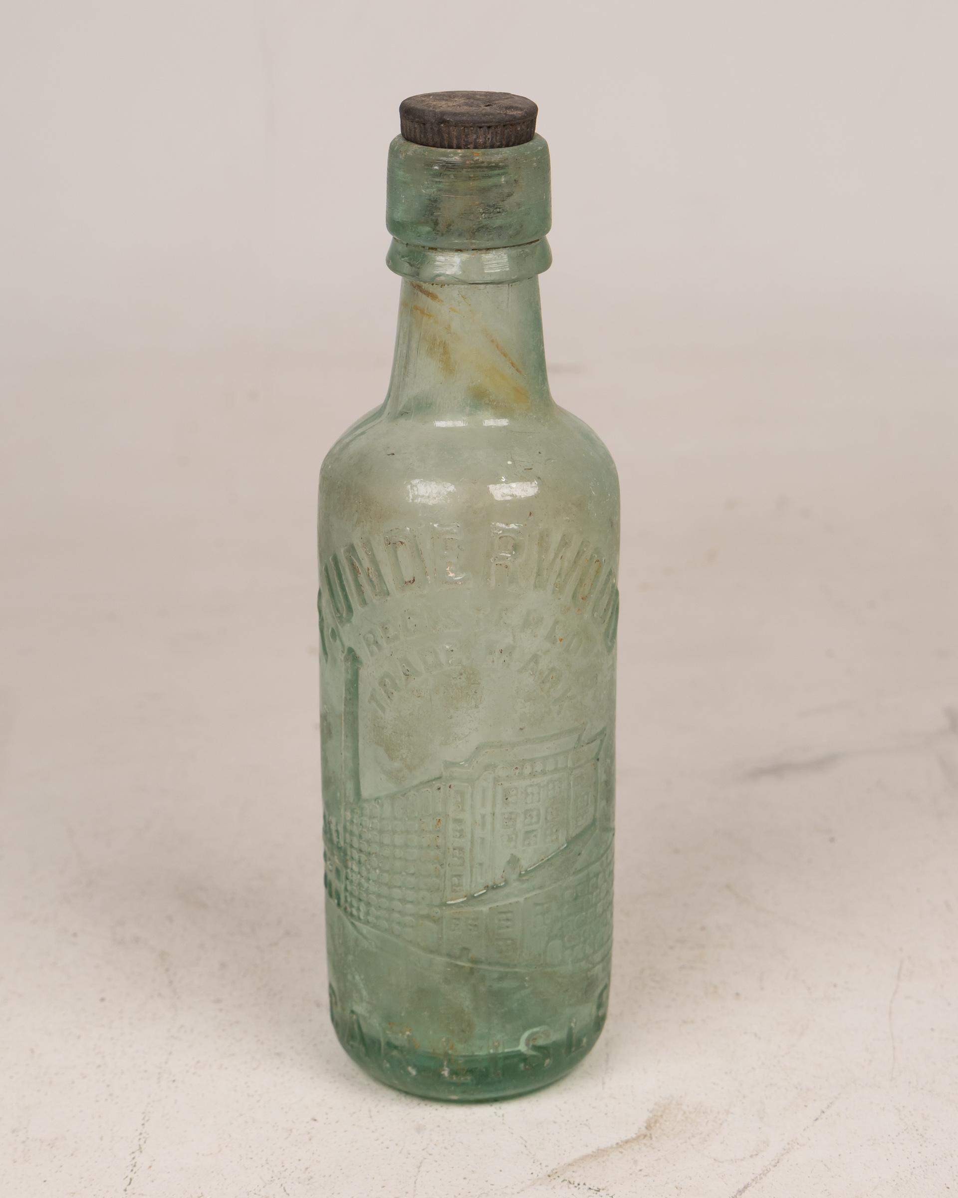 Vintage F. Underwood Carlisle Glass Bottle