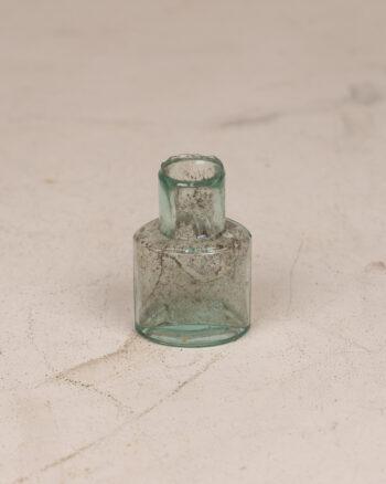 Vintage Clear Glass Ink Bottle
