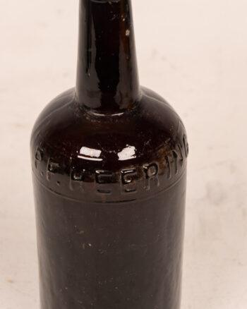 PF Heering Antique Brown Glass Bottle